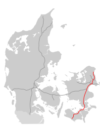 E47 i Danmarks forløb