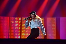 Monetta performing at the Eurovision Song Contest 2017