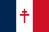 Quốc kỳ Pháp từ 1941–1945 (thời kỳ chính phủ lưu vong và lực lượng De Gaulle)