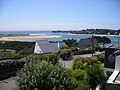 Guidel-Plages et l'embouchure de la Laïta.