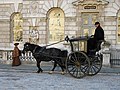 Image 9A Hansom cab at Somerset House.