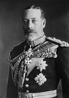 Full-length portrait in oils of George V