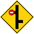 Stacked crossroad junctions, no entry on preceding junction on the left