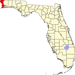 Contea di Escambia – Mappa