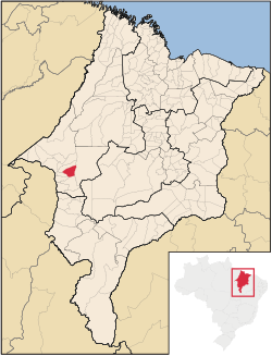 Localização de Buritirana no Maranhão