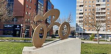 Miguel Indurain. Escultura para conmemorar la llegada a Pamplona del Tour de Francia 1996, y como homenaje a los 5 Tours que había ganada el ciclista