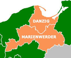 Regierungsbezirke in West-Pruisen (1878)