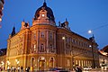 Neo-renaissance Central Post Office in Ljubljana, built from 1895-1896 by Supančič and Knez according to plans by Friedrich Setz (1837-1907). Stonemasonry works were carried out by Feliks Toman (1855-1939).