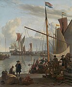 Aan het IJ, Ludolf Bakhuizen in 1673