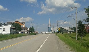 L'entrée du village de Saint-Marcellin.