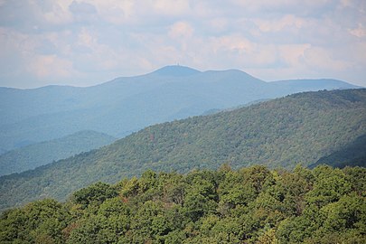 25. Brasstown Bald in Georgia (background mountain)