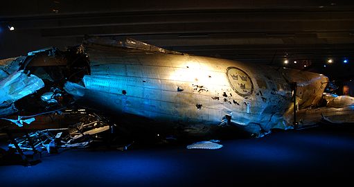 DC-3 wreck at the Swedish Air Force Museum, rear starboard side