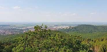 Ein schöner, sonniger Anblick zur Wernigerode vom Kaiserturm im Armleuteberg (2).jpg