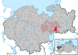 Kaart van Hohen Viecheln