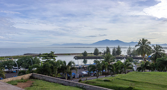 Bengkulu harbor, from Fort Marlborough