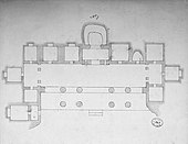 Plànol de la cova 7 (esbós de Robert Gill, 1850)[115]