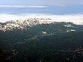 青木湖と白馬盆地、白馬連峰