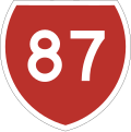 State Highway 87 marker