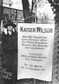 Protestplakat gegen Wilson