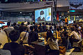 Umbrella Revolution Protesters Watching Gov VS Students Dialogue for electoral reform (Main Category: → 2014 Hong Kong protests)