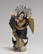 Réplica de la Virgen de Legarda en el Museo Metropolitano de Arte, Nueva York