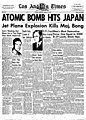 Il Los Angeles Times del 7 agosto 1945.