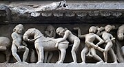 Gambar mini seharga Gambar:20120303 zoophilia Lakshmana Temple Khajuraho India (panoramic version).jpg