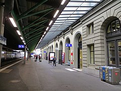 Hausbahnsteig des Bahnhofs Winterthur