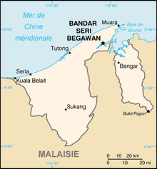 Description de l'image Brunei carte.png.
