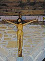 Chapelle de Trémalo : statue du Christ en croix [c'est cette statue qui a inspiré Paul Gauguin pour son tableau Le Christ jaune] 2