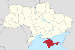 Kırım Özerk Cumhuriyeti haritadaki konumu