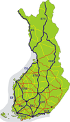 Flere veier har Europavei-status i Finland.