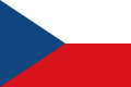 Drapeau de la Tchécoslovaquie puis de la République tchèque.
