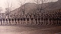 Equipo de fútbol cantando el Cara al Sol