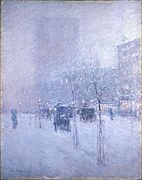 Childe Hassam, Late Afternoon, New York, Winter, c. 1900