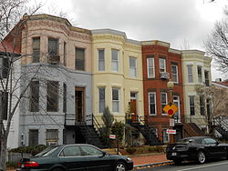 Capitol Hill caddelerinden bir görünüm