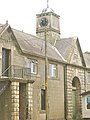 Haggerston Castle. Stable Block with clock tower.