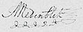 Handtekening Anthony Medenblik (1740-1830)