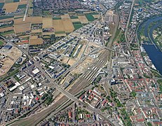 Luftbild der Bahnstadt in Heidelberg