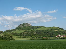 Vue du versant ouest du Hohentwiel en 2009.