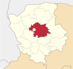 Location of Koveļas rajons