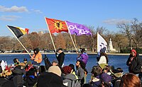 Brother of Leonard Peltier speaking at Standing Rock and Beyond NoDAPL March on Washington, DC.