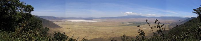 Panorama craterului Ngorongoro