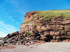 Das nördliche Ende von Fleswick Bay