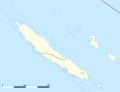Administrative map of New Caledonia (map centered on the main islands)