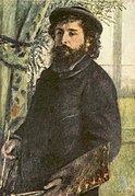 Retrato del pintor Claude Monet, por Pierre-Auguste Renoir, 1875