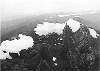 Ice cap at top of Puncak Jaya in Papua (1972)