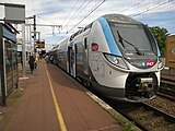 Rame VB 2N en livrée Transilien à la gare de Melun