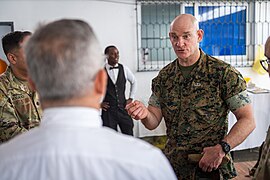 Senior Enlisted Advisor to the Chairman (SEAC) U.S. Marine Corps Sergeant Major Troy E. Black visited United States veterans in Santo Domingo, Dominican Republic, 26 April 2024 - 12.jpg