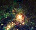 Nebulosa da Tarântula vista pelo WISE.